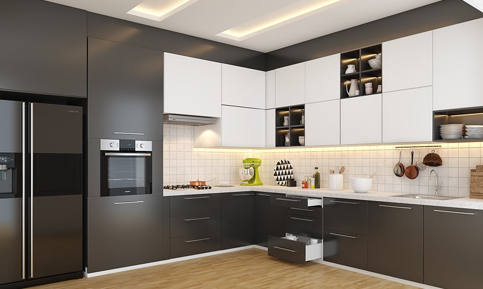 Cove lights suitable for open walled kitchen visible from your living space