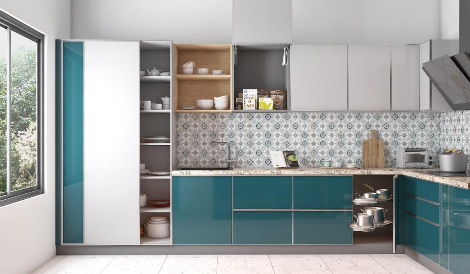 Space-saving kitchen sliding doors enhance layout flow, maximise storage, and offer dual functionality.