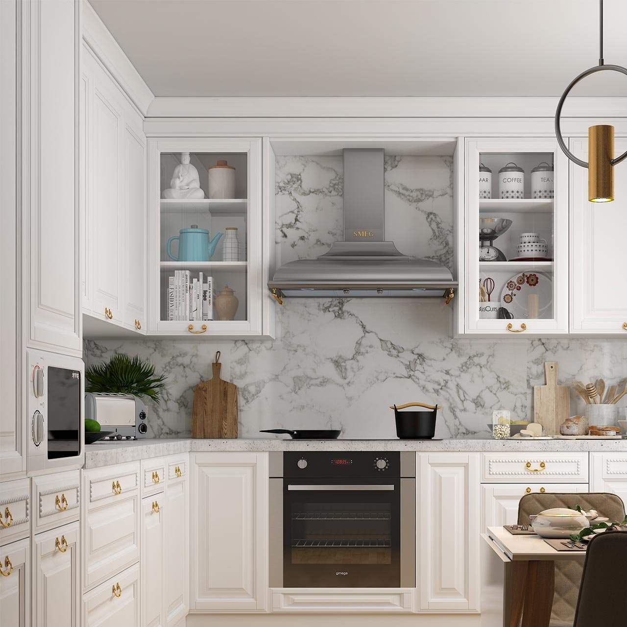 Maximise storage space in your kitchen using modular kitchen cabinets.