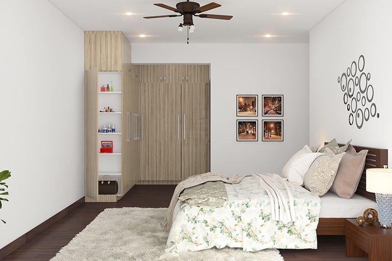 Modern bedroom cupboard design where corners that are often overlooked