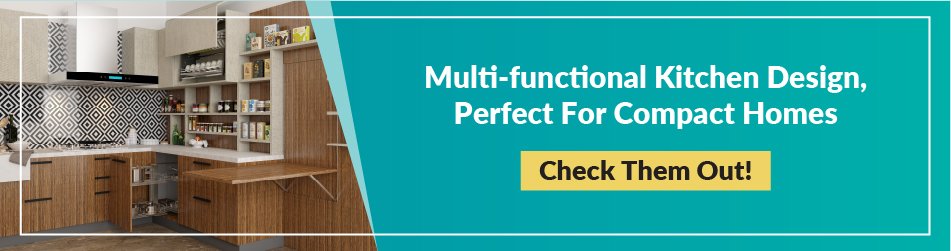 Multi functional kitchen design, perfect for compact homes