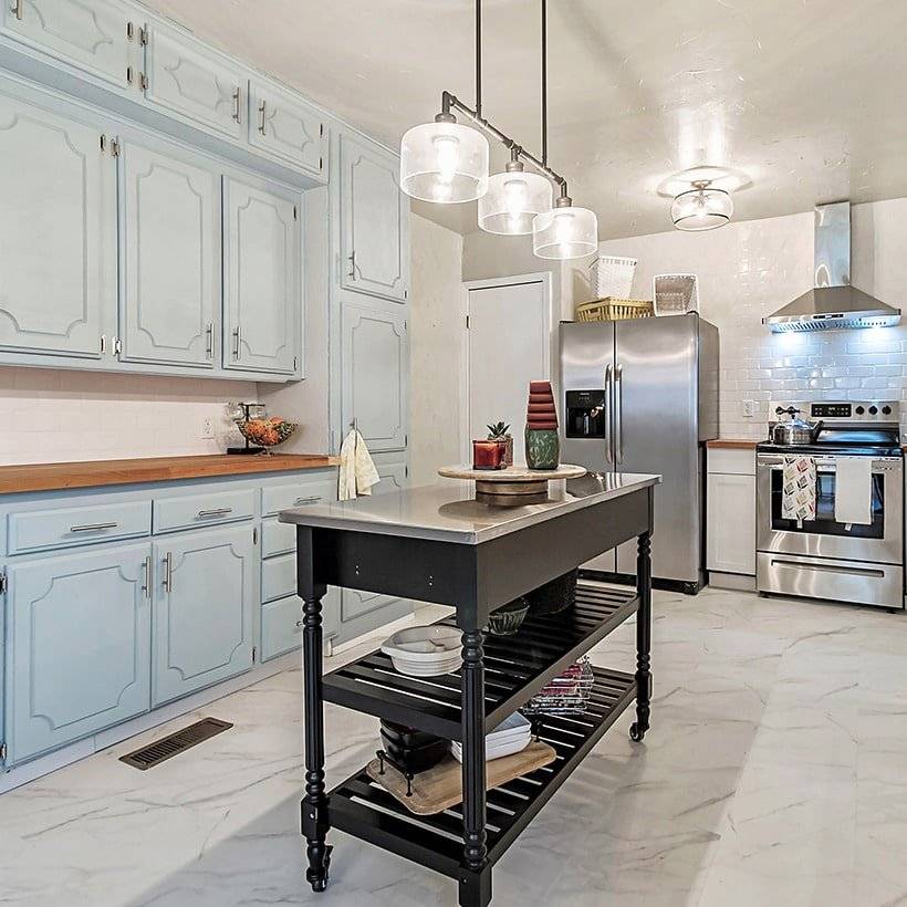 Kitchen island on wheels these wheels make it double up as a convenient kitchen island cart